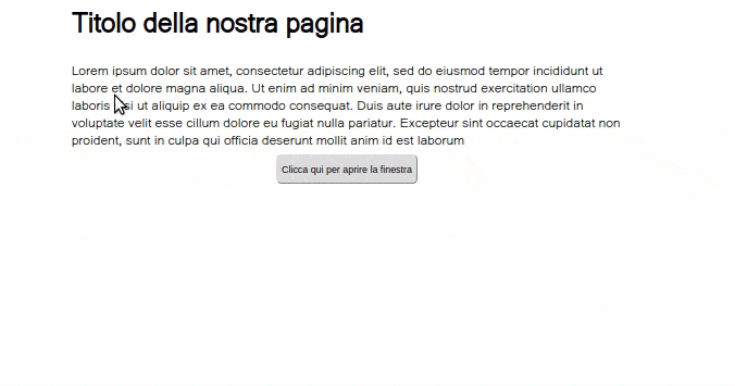 Div Overlay: Come oscurare la pagina 1